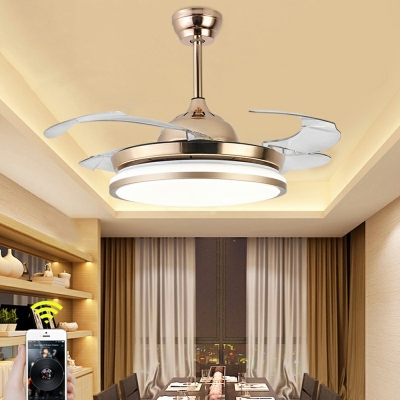 Contemporary Pendant Lighting Fixtures Minimalism Fan Chandelier Pendant Light for Living Room