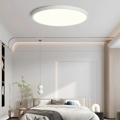 Contemporary Round Flush Mount Ceiling Light for Living Room