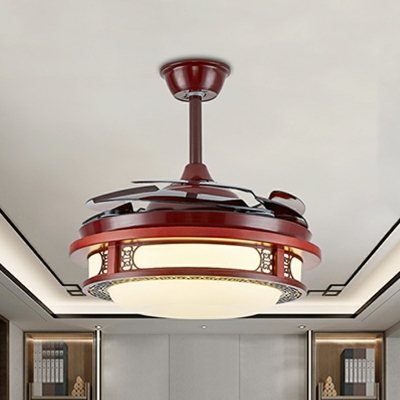 Contemporary Wood Ceiling Fan Lighting for Living Room and Bedroom