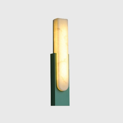 Contemporary Stone Sconce Light Fixture LED Light for Living Room