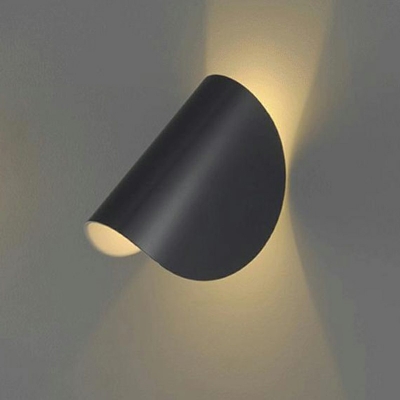 Designer Third Gear Curved Wall Mounted Light Fixture Metallic Wall Light Sconces