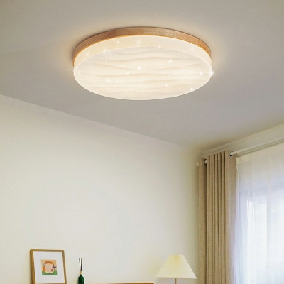 Flush Ceiling Light Modern Style Acrylic Flush Light Fixtures for Living Room
