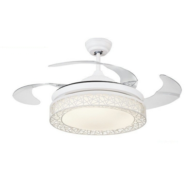 Flush-Mount Ceiling Fan Light Kid's Room Style Acrylic Flush Mount Fan Light for Living Room