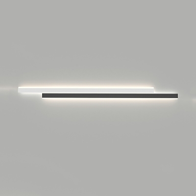 Modern Thin-Line Wall Light Fixture Metal Sconce for Bedroom and Living Room