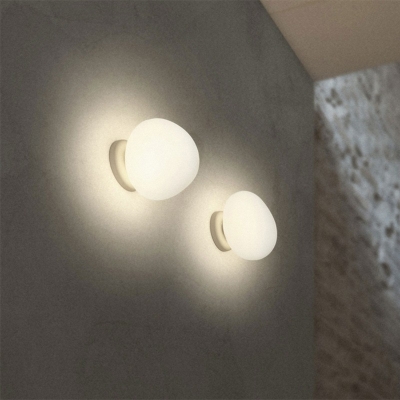 1-Light Sconce Light Fixture Minimalism Style Geometric Shape Metal Wall Mounted Lights