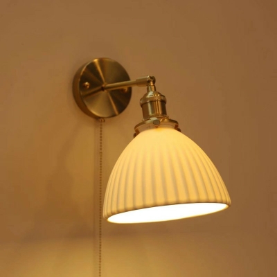 1-Light Sconce Lights Minimalism Style Geometric Shape Metal Wall Light Fixture