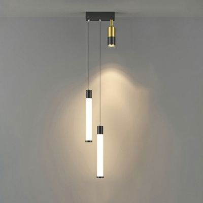 3-Light Pendant Lighting Fixture Modernist Style Geometric Shape Metal Third Gear  Hanging Lamps