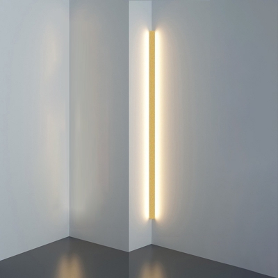 Aluminum Linear Wall Lighting Fixtures Acrylic Shade Wall Mounted Lights in Natural Light