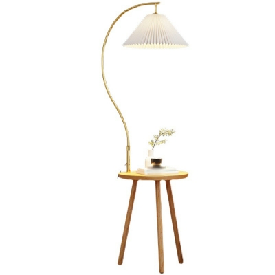 Contemporary Wood Floor Lamp for Living Room and Bedroom