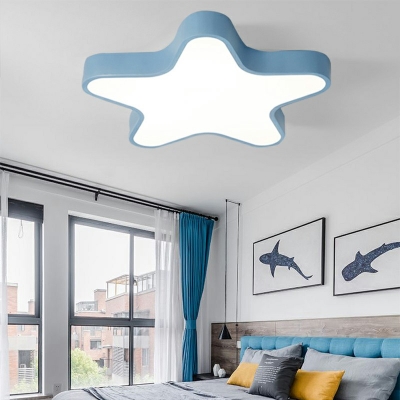 Kids Star Flush Mount Ceiling Light LED Lighting for Living Room