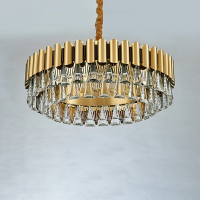 Metal and Crystal Chandelier Lighting Fixtures Modern Pendant Lighting for Dinning Room