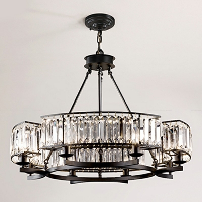 Modern Style Metal Chandelier Light Crystal Pendant Light for Living Room Dinning Room