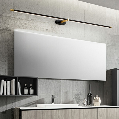 Modern White Light Linear Vanity Light Fixtures Metal and Aluminum Led Vanity Light Strip