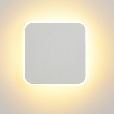 1-Light Sconce Light Contemporary Style Geometric Shape Metal Third Gear Wall Mounted Lighting