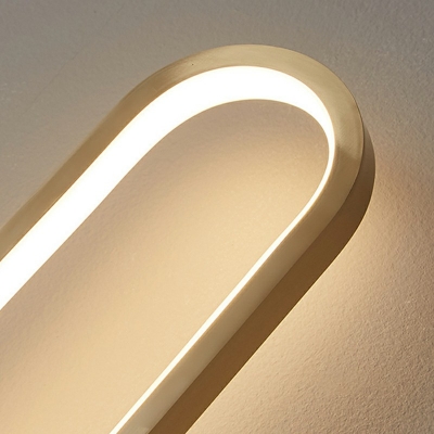 1-Light Sconce Lights Modernist Style Oval Shape Metal Third Gear Wall Mount Lighting