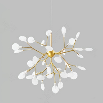 Modern Hanging Pendant Lights Spuntilk Chandelier Lighting for Living Room