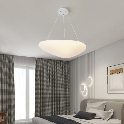 Modern Pendant Chandelier LED Bedroom Ceiling Pendant Light in White