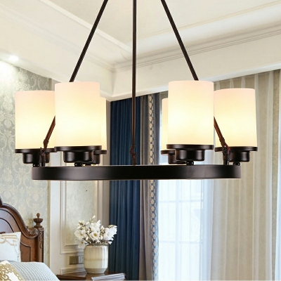 Pendant Lighting Modern Style Glass Hanging Lamps Kit for Living Room