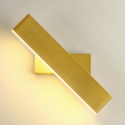 Rectangle Shade Wall Mounted Light Fixture Pivot Shade Modern Sconce Lighting