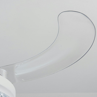 Semi Flush Mount Children's Room Style Acrylic Semi Flush Fan Light for Living Room