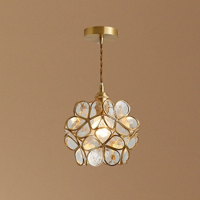 1-Light Pendant Ceiling Lights Minimalist Style Geometric Shape Metal Hanging Lights