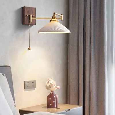 1-Light Sconce Lights Contemporary Style Geometric Shape Metal Wall Mounted Light Fixture