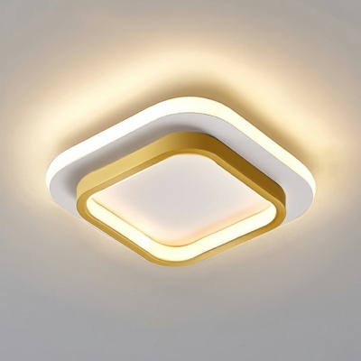 Geometric Flush Lighting Contemporary Metal Flush Mount Lamp for Bedroom