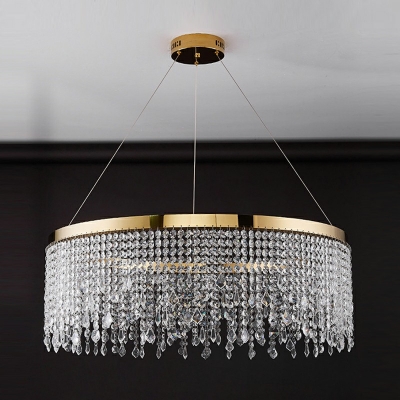 Gold Metal Hanging Pendant Lights Modern Minimalism Chandelier Light Fixtures for Living Room