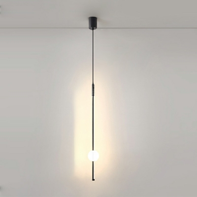 Linear Pendant Lighting Modern Style 1-Light Pendant Light for Bedroom