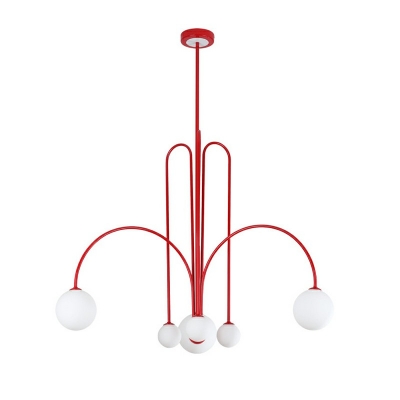 Nordic Style Chandelier Lighting Fixtures Modern Macaron Suspension Light for Living Room