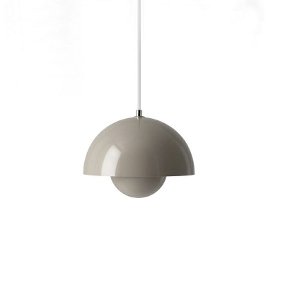 Nordic Style Pendant Light Fixtures Half-Circle Shade Macaron Hanging Light
