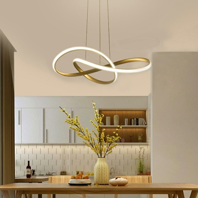 Pendant Light Contemporary Style Acrylic Hanging Light Kit for Living Room