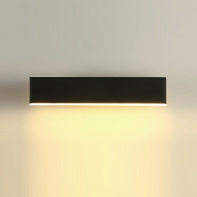 Rectangle Shade Wall Mounted Light Fixture Pivot Shade Modern Sconce Lighting