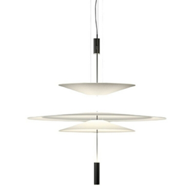 1-Light Pendant Lamp Kit Modernist Style Geometric Shape Metal White Light Hanging Ceiling Lights
