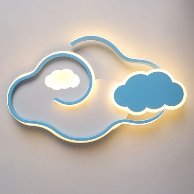 Cloud Shape Flush Mount Ceiling Lighting Fixture 2