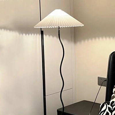 Contemporary Fabric Floor Lamp E27 Single Lighting for Living Room