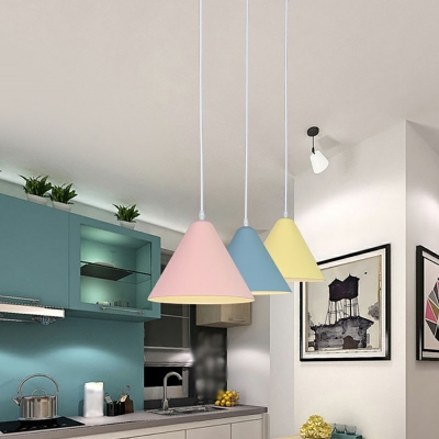 Contemporary Mini Hanging Pendant Lights Metallic Down Lighting Pendant
