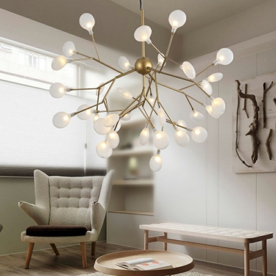 Firefly Suspended Lighting Fixture Modern Chandelier Pendant Light for Living Room