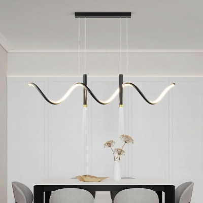 Minimalism LED Island Chandelier Lights Modern Suspension Light for Living Room