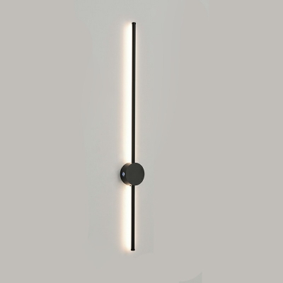 Modern Black Wall Sconce LED Lighting Linear Shape Wall Lighting Fixture