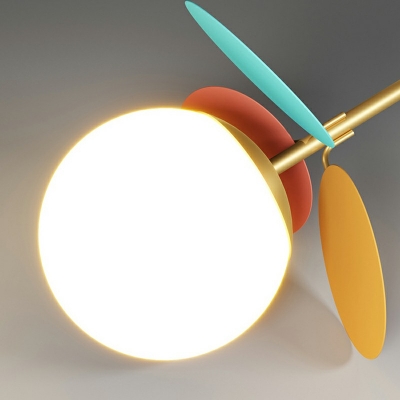 11-Light Chandelier Light Fixtures Modernist Style Ball Shape Metal Pendant Lighting