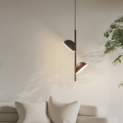 Contemporary Disc Pendant Lighting Fixtures Metal and Acrylic Pendant Ceiling Lights