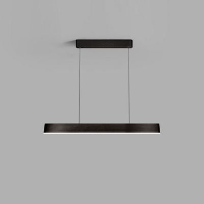 Contemporary Slim Island Lighting Fixtures Linear Acrylic Chandelier Light Fixture