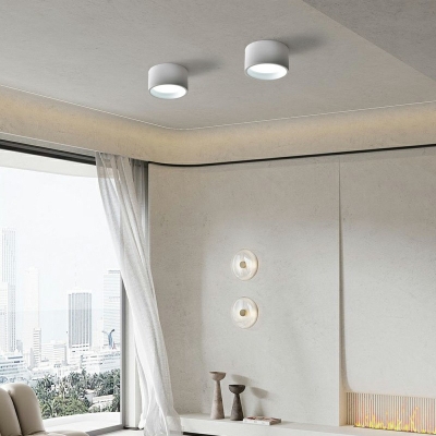 Flush Mount Ceiling Light Fixture Cylinder Modern Ceiling Light Fixture for Bedroom