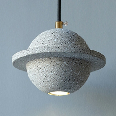 Globe Stone Hanging Pendant Light LED Pendant Ceiling Light for Living Rooom