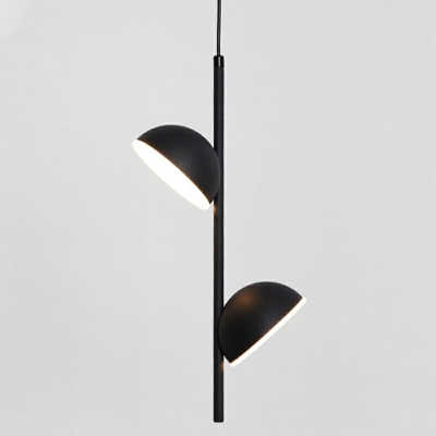 Metal Pendant Lighting Modern Style 2-Light Pendant Light for Bedroom