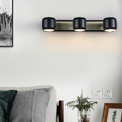 Mid Century Modern Warm Light Cylinder Wall Mounted Light Fixture Metal Wall Sconce Lighting