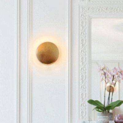 Modern Wall Sconce Lighting LED Metal Circular Shape Wall Light Fixture for Bedroom