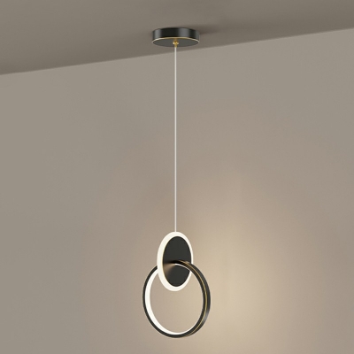 Simplicity Third Gear Geometry Hanging Pendant Lights Metallic Ceiling Pendant Light