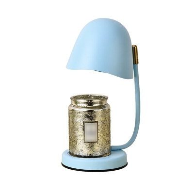 1-Light Night Table Lamps Simple Style Dome Shape Metal Nightstand Light (without Aromatherapy Candles)